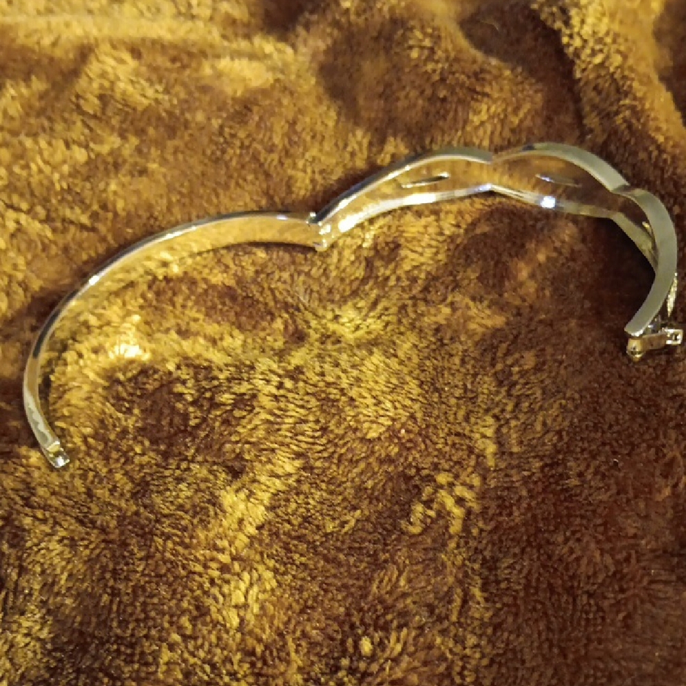 Silver Gemstone Pavé Bracelet - Picture 4 of 5